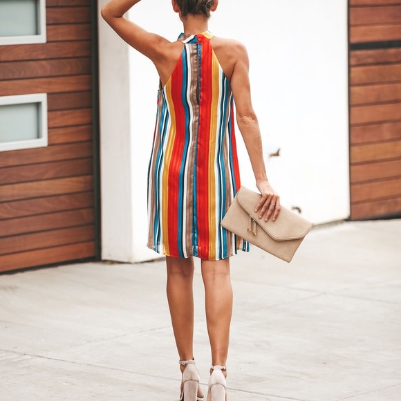 Vici Colorful Keyhole Dress - Picture 4 of 5